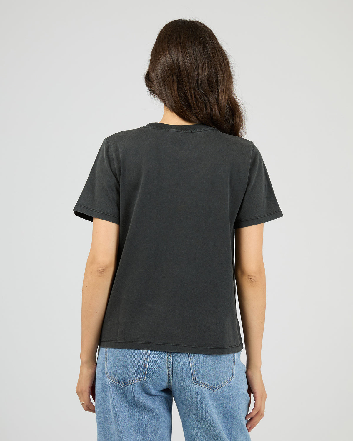 Vintage Studded Tee Washed Black