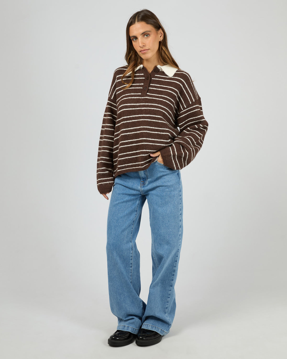 Gisella Polo Knit Brown