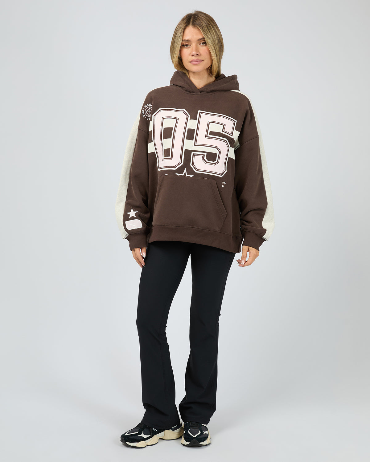 Ninety Five Relaxed Hoodie Brown