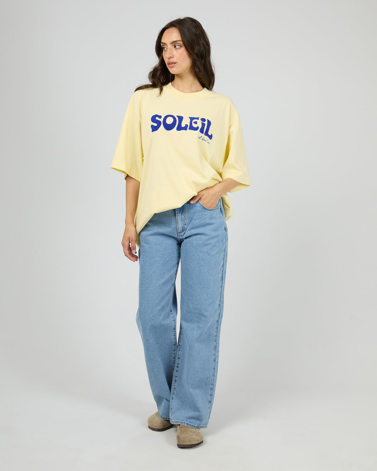 Soleil Oversized Tee Yellow