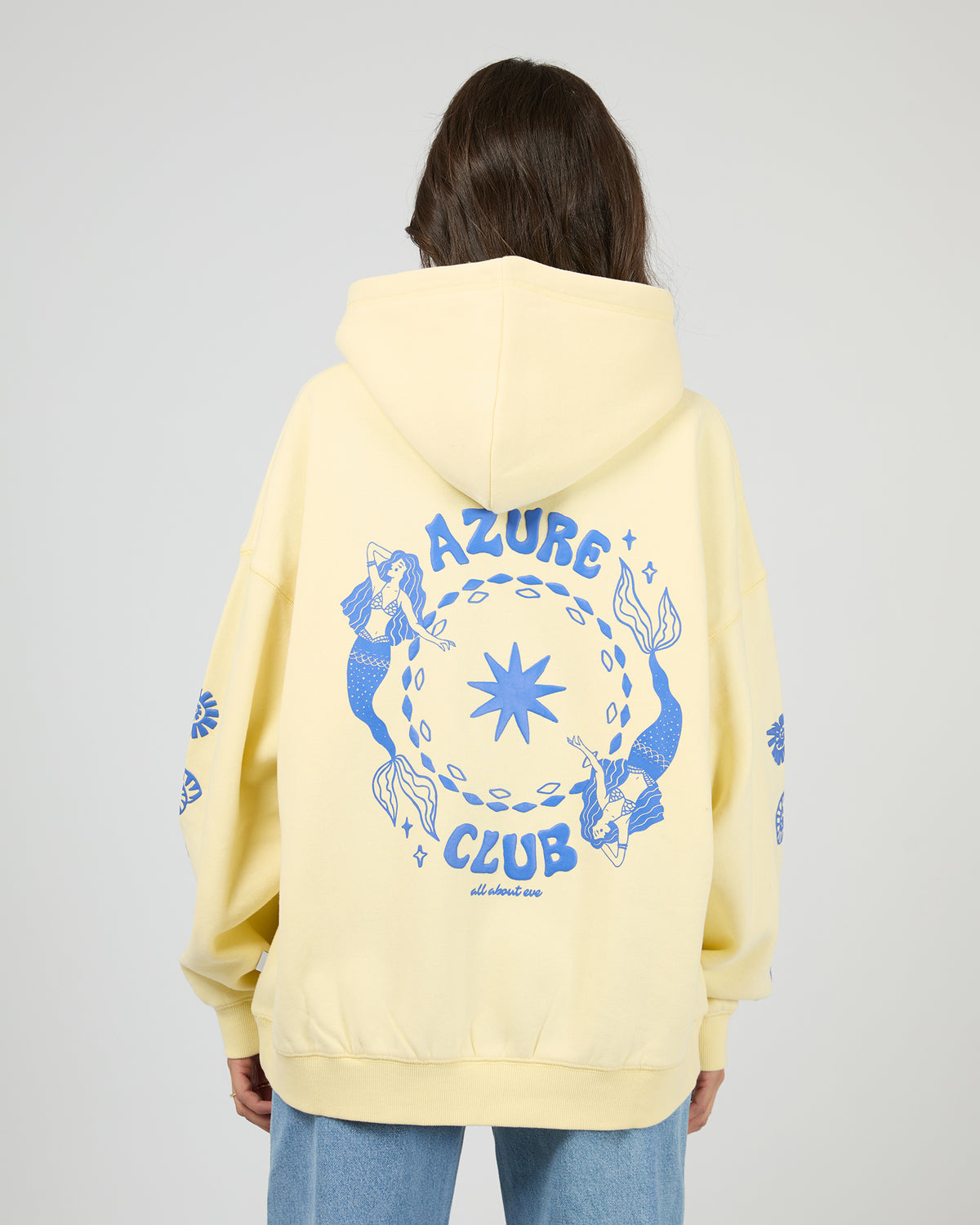 Azure Club Relaxed Hoodie Yellow
