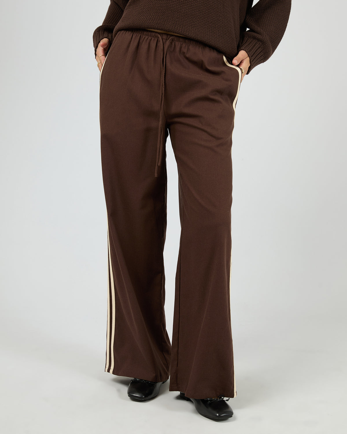 West Coast Stripe Pant Brown