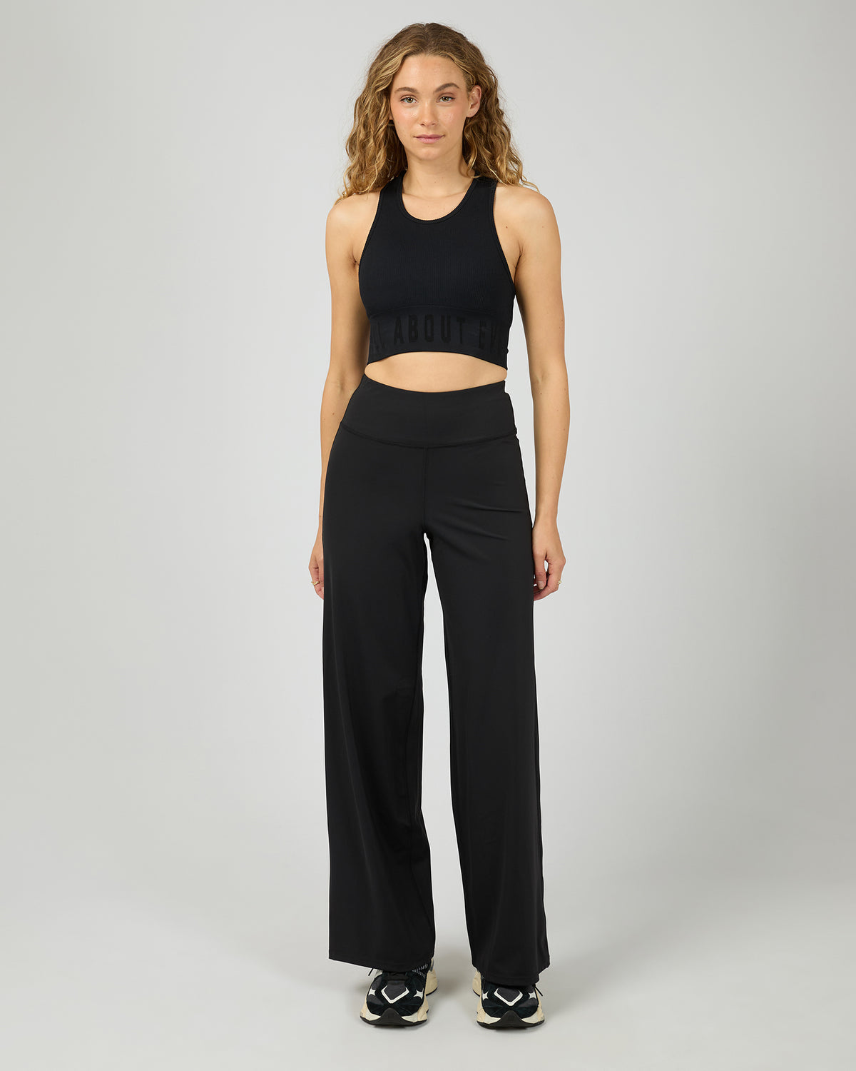 Studio Wide Leg Pant Black
