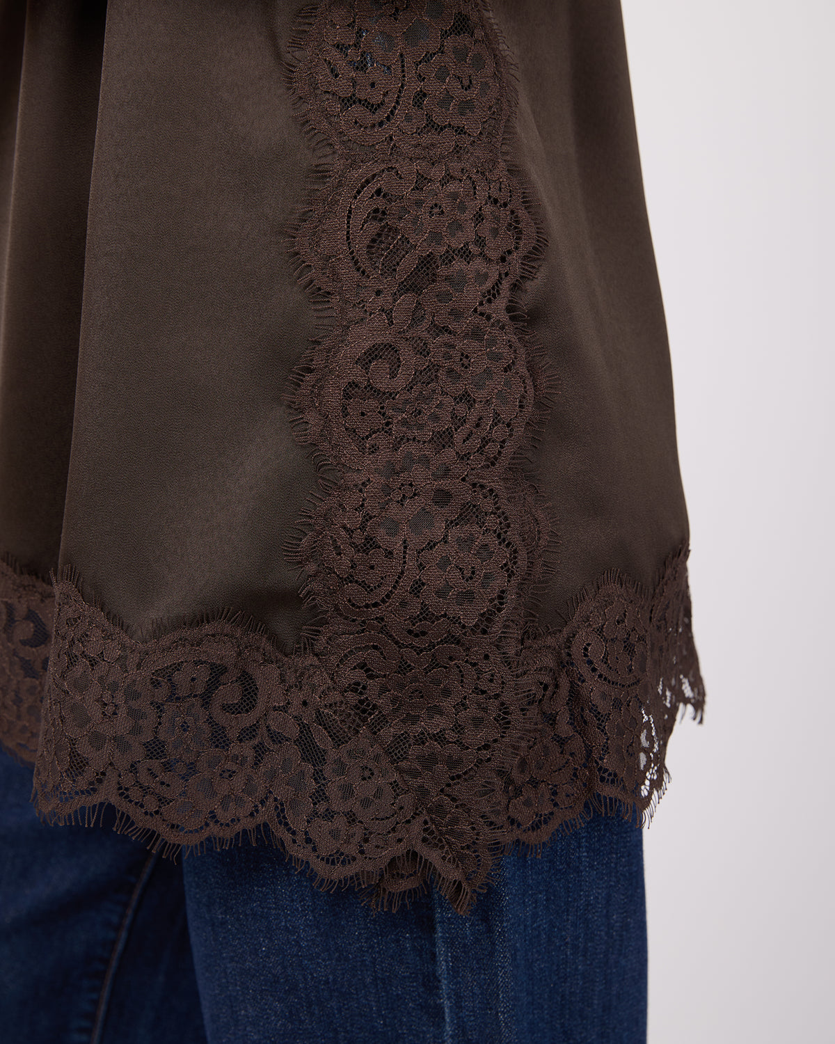 Hava Lace Cami Coffee