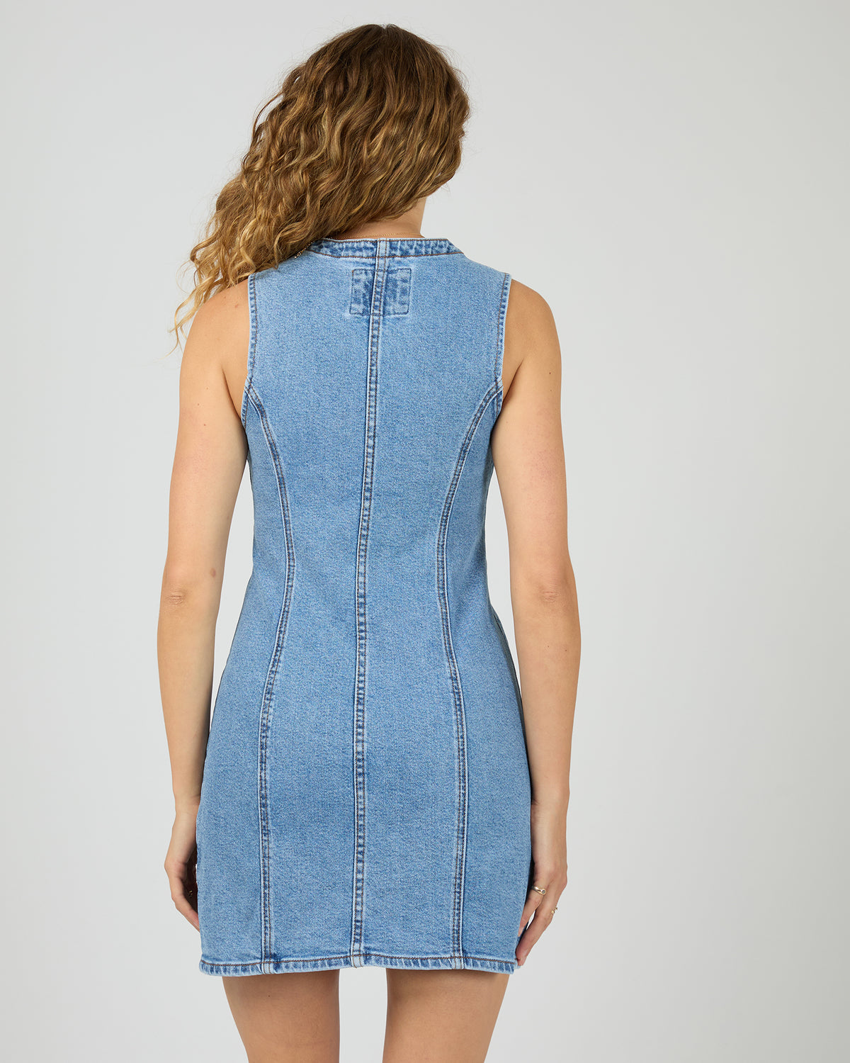 Peta Mini Dress Light Blue