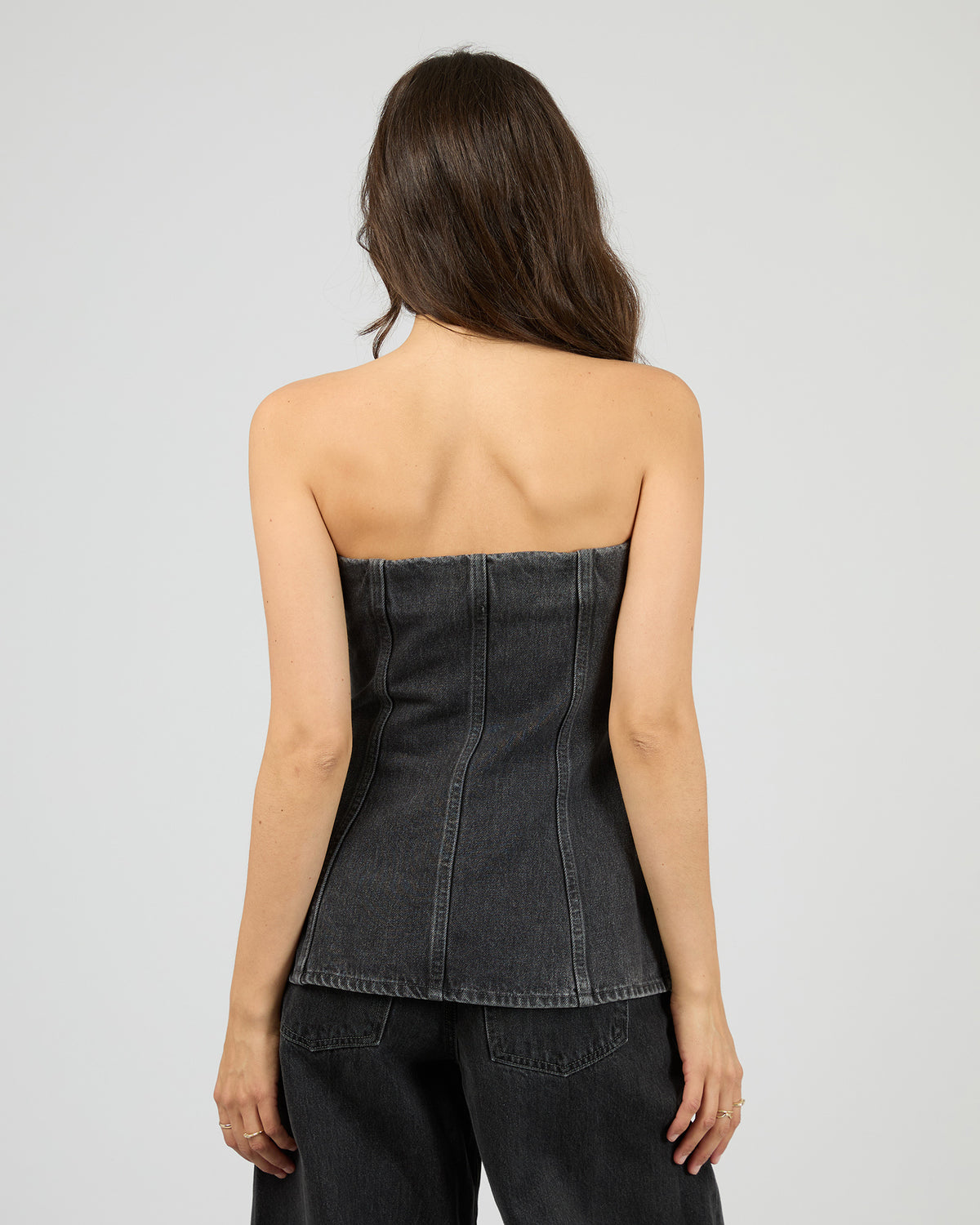 Rio Strapless Top Coal