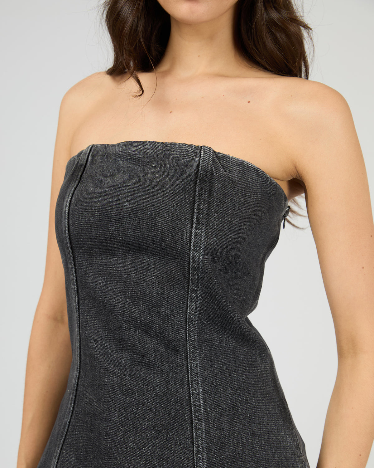 Rio Strapless Top Coal