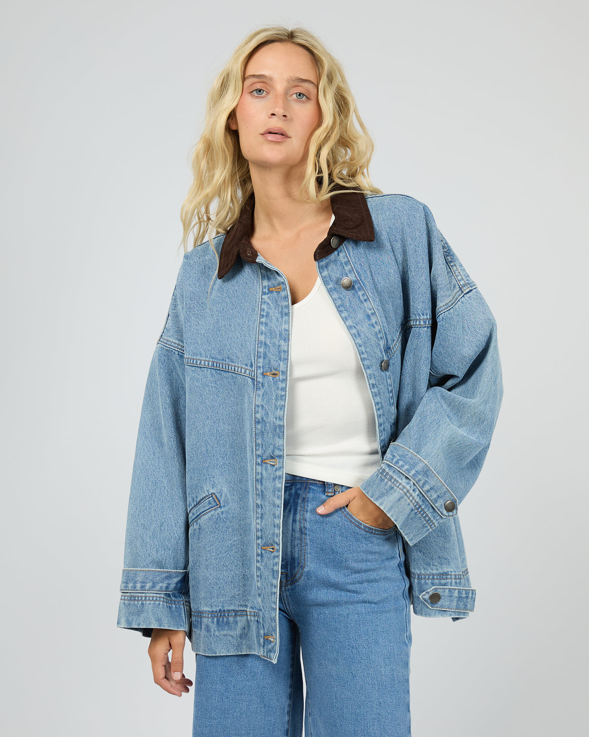 Tommy Denim Barn Jacket Light Blue