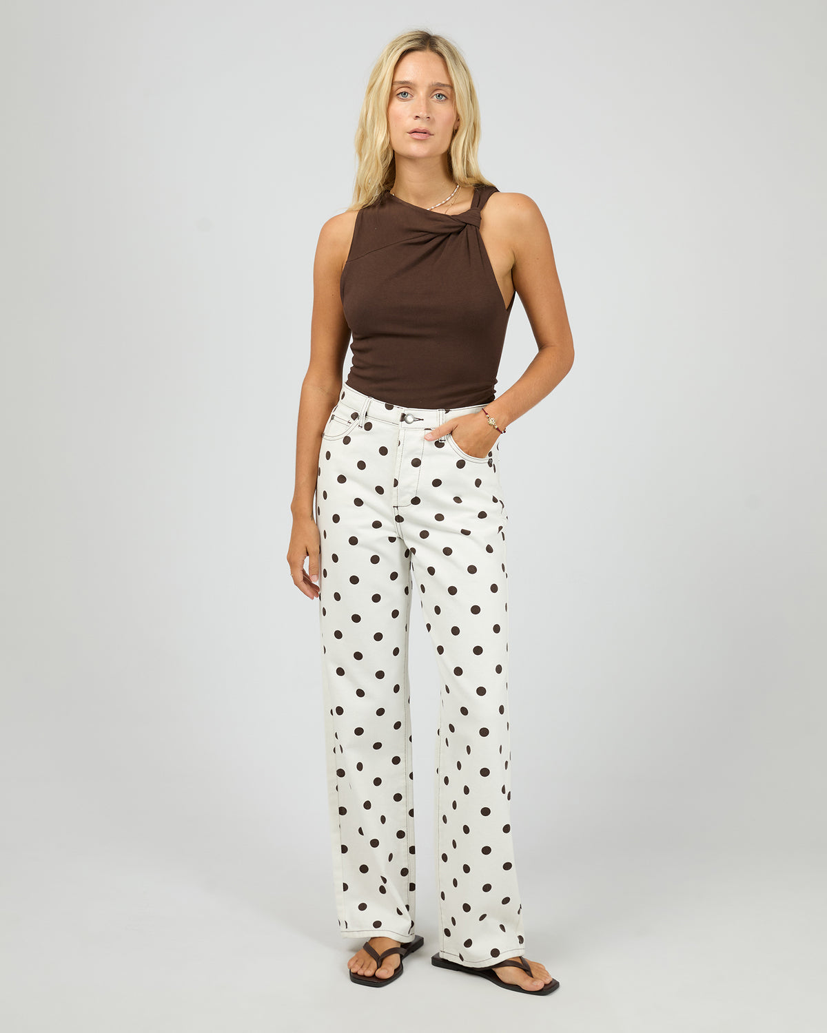Zia Relaxed Straight - Polka Dot Spot