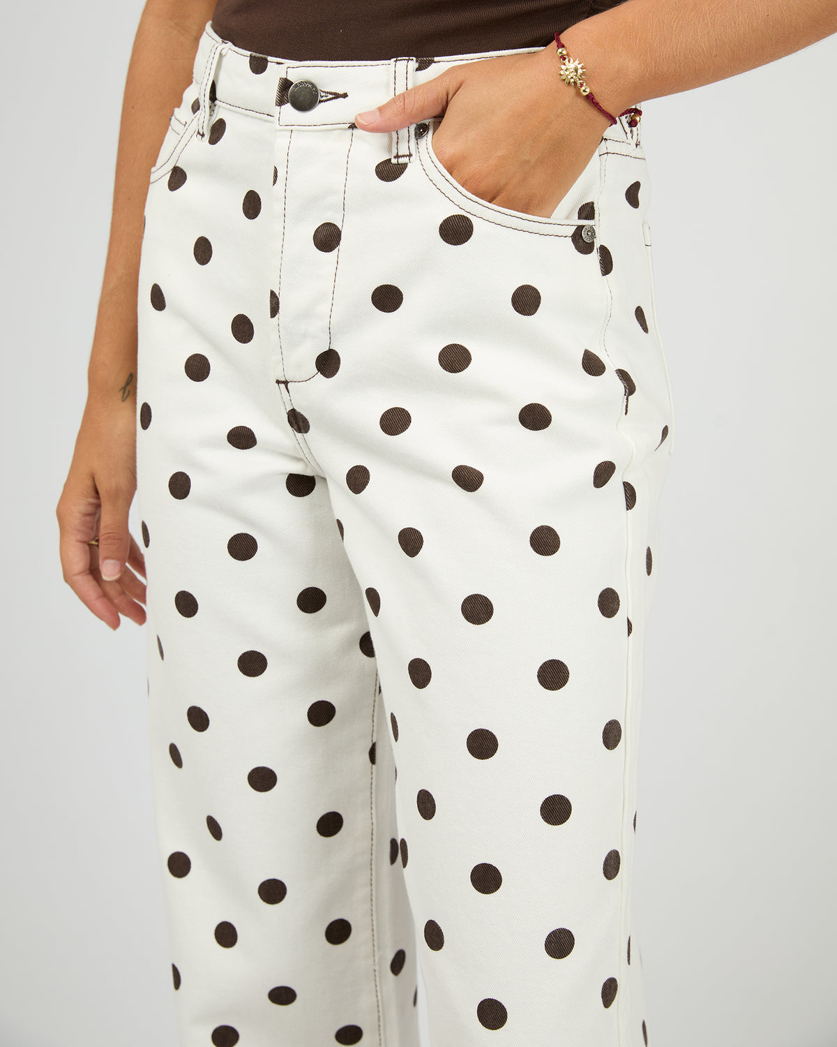 Zia Relaxed Straight - Polka Dot Spot