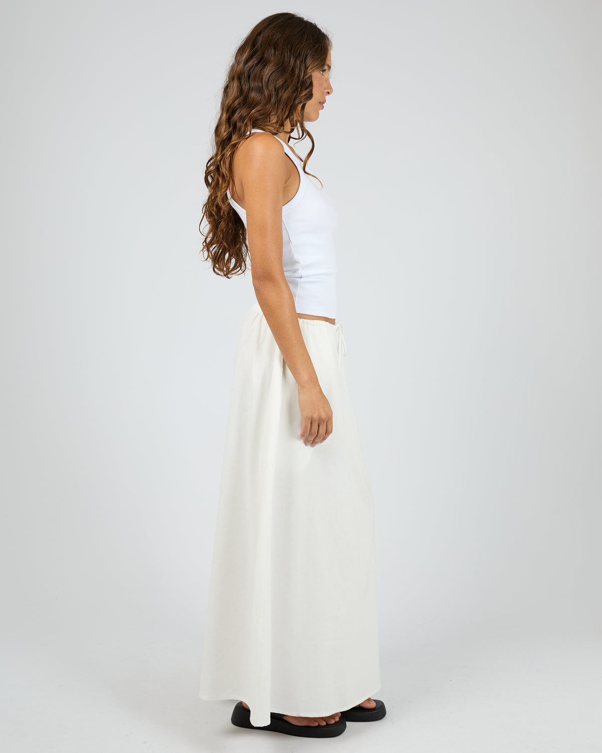 Aae Timeless Maxi Skirt White