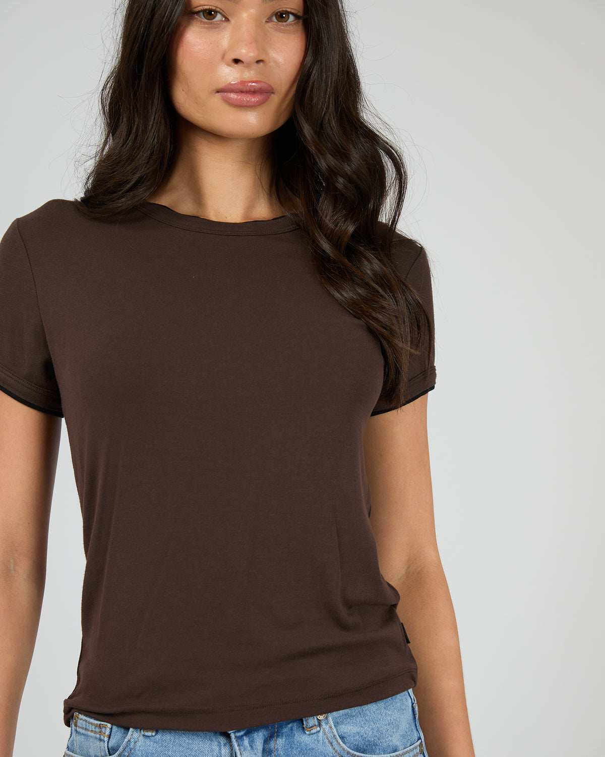 Aae Layers Tee Brown