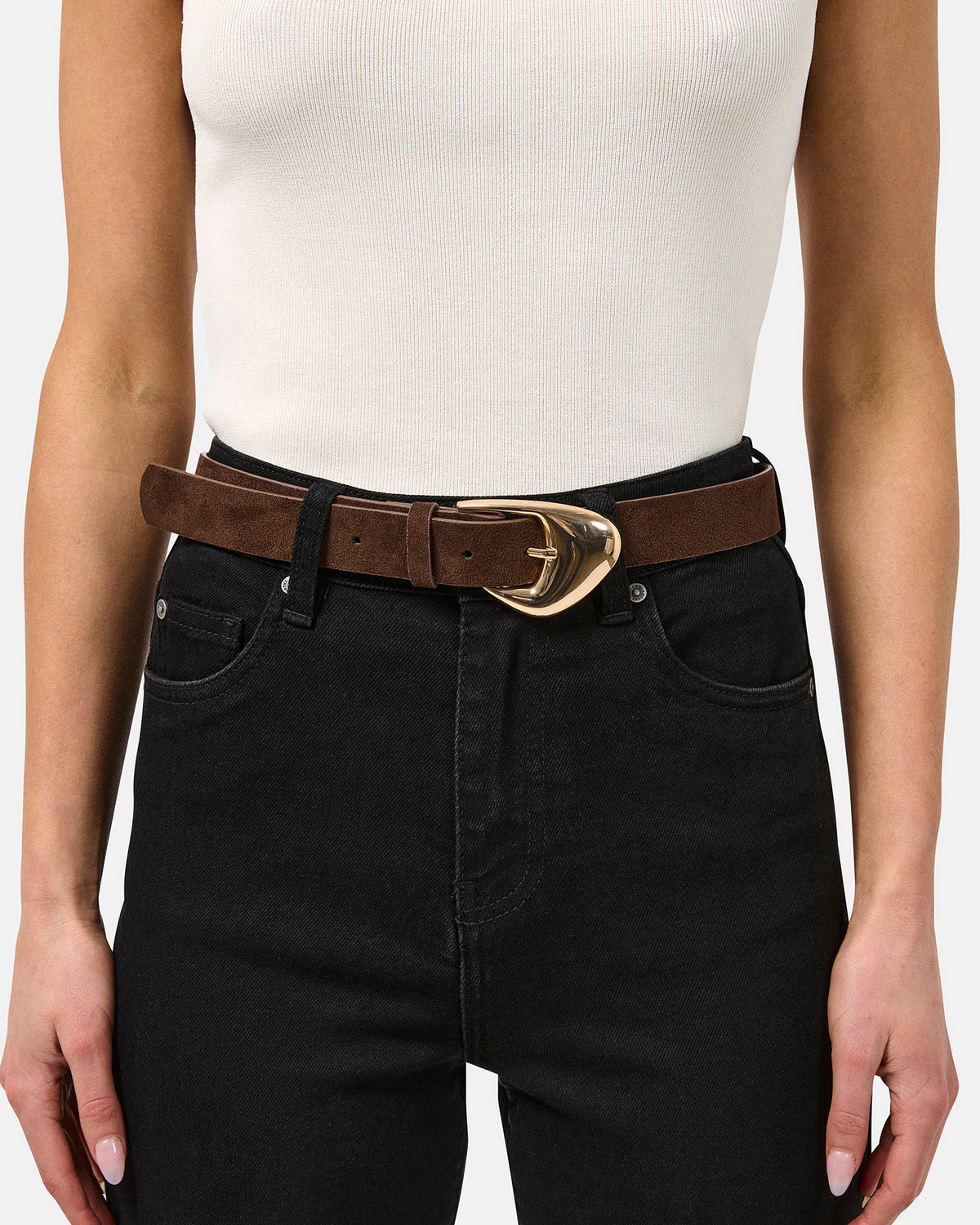 Rosa Hip Belt Brown/Gold
