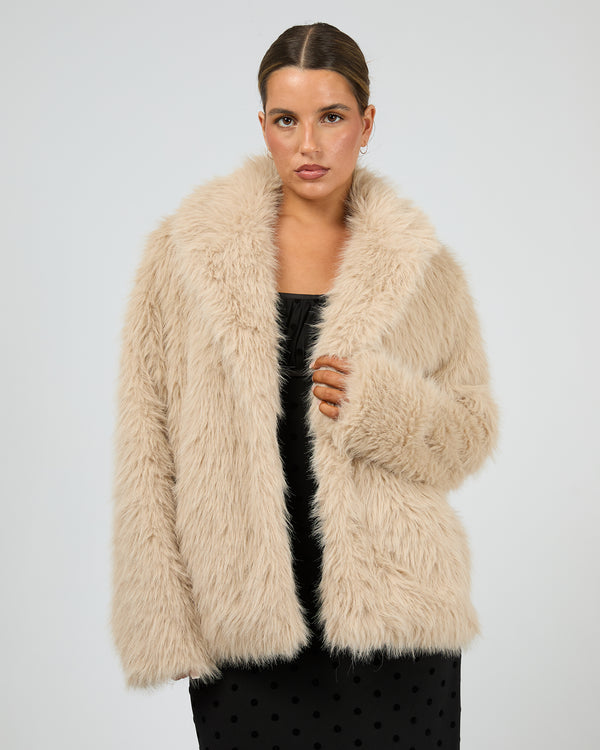 Loose fur coat【Beige】 ORGUE Loose fur coat【Beige】 ORGUE ORGUE Loose fur coat【Beige】
