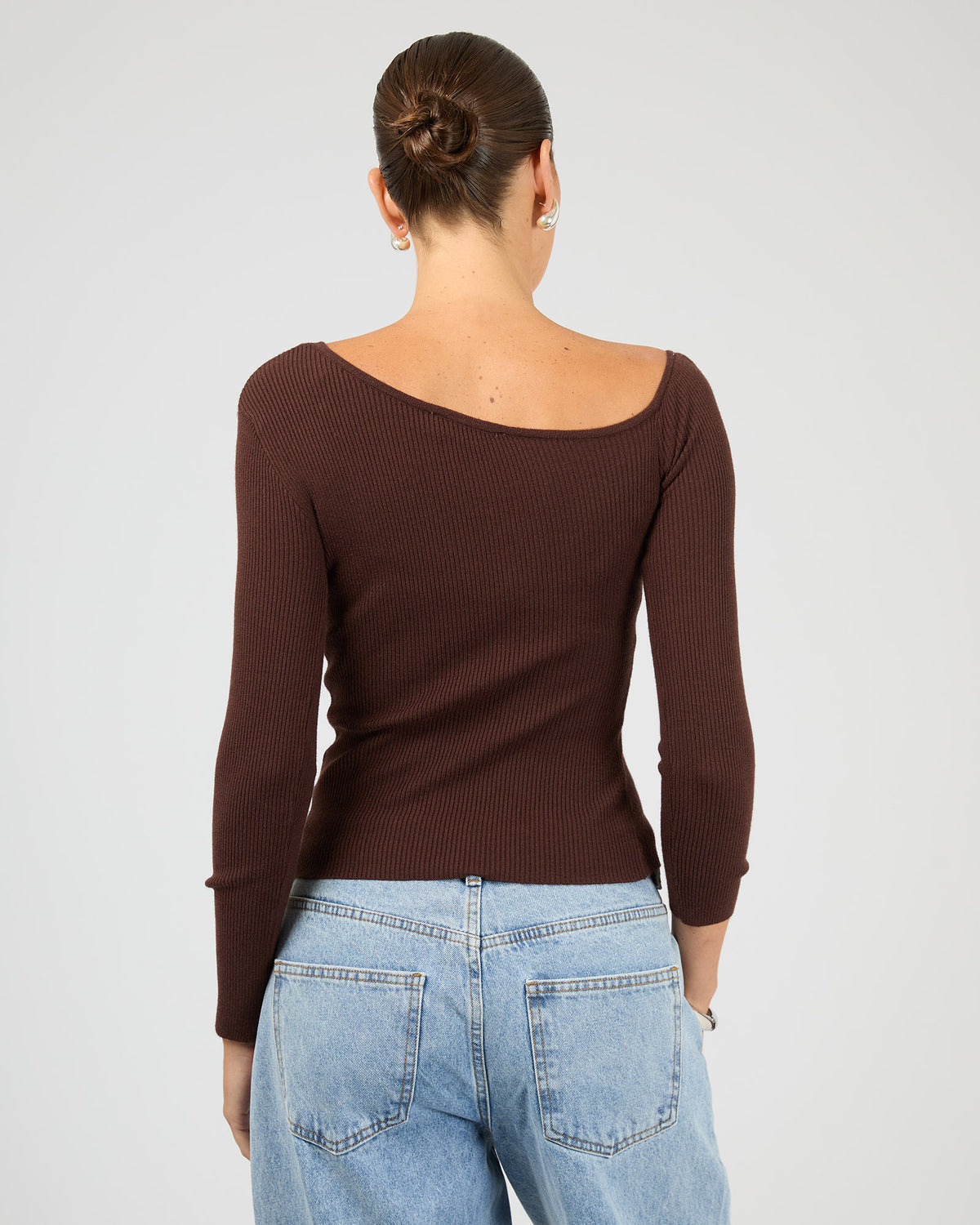 Layla Knit Cardigan Mahogany