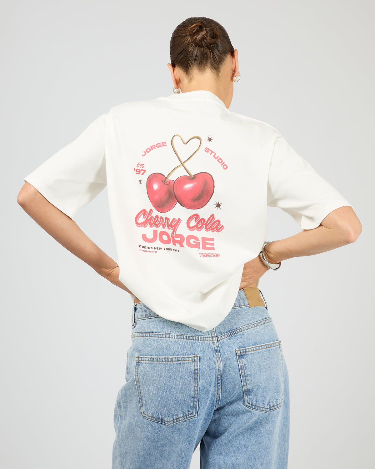 Cherry Cola Tee Vintage White