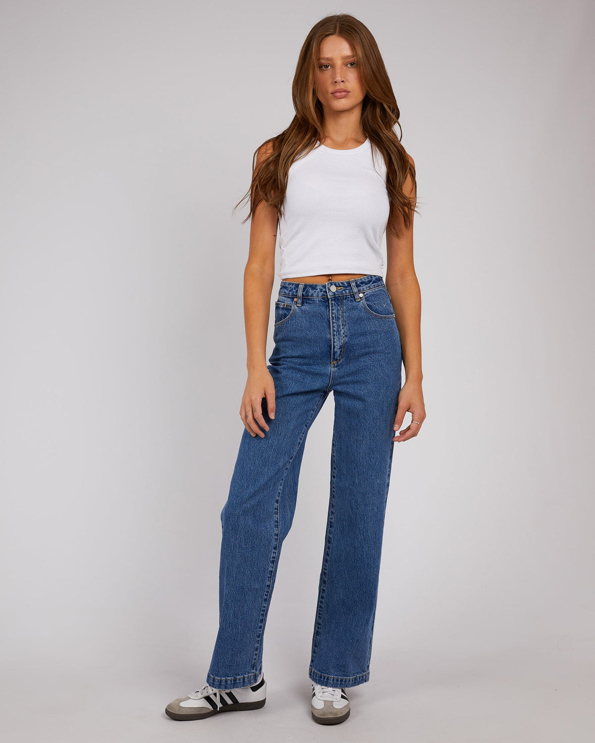 A Brand-A 94 High &amp; Wide Jean Chantelle Mid Blue-Edge Clothing