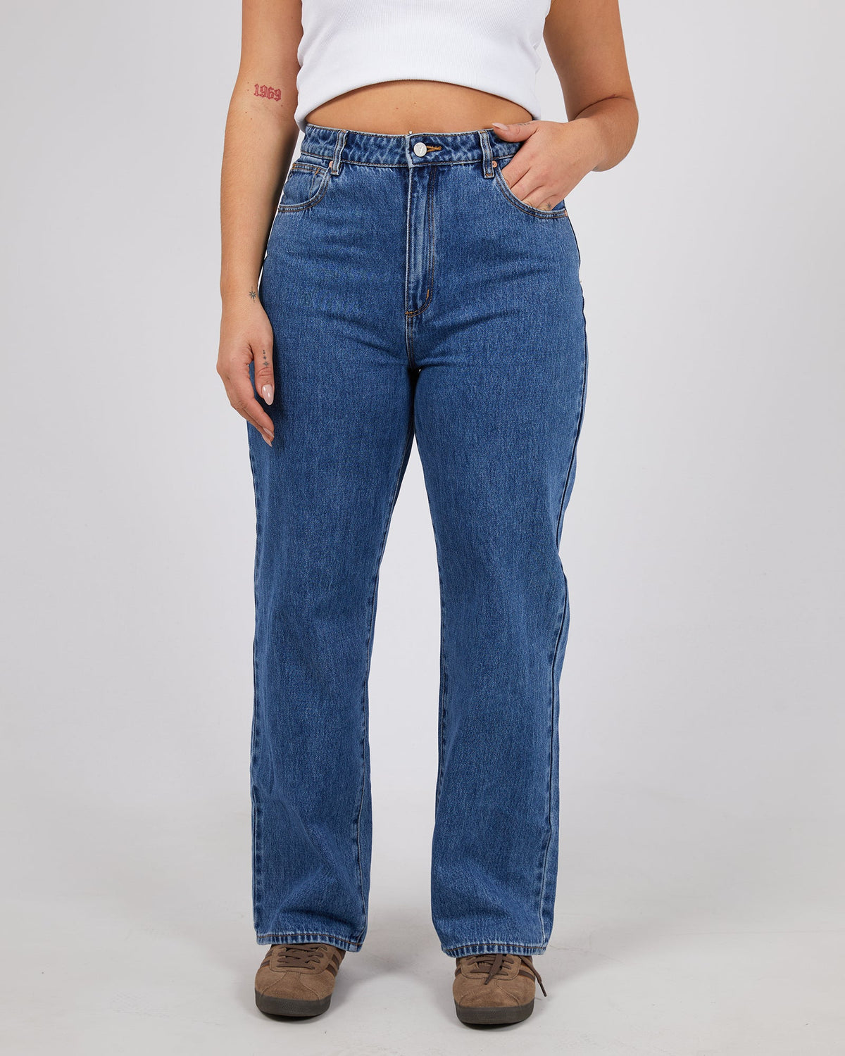 A Brand-A Carrie Jean Daria Mid Vintage Blue-Edge Clothing