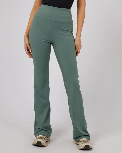 All About Eve-Active Flare Legging Green-Edge Clothing