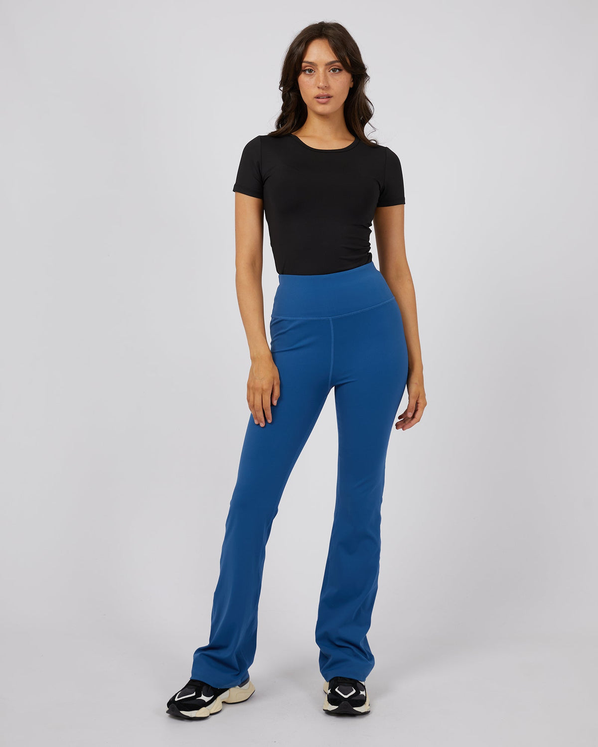 All About Eve-Active Flare Legging Navy-Edge Clothing