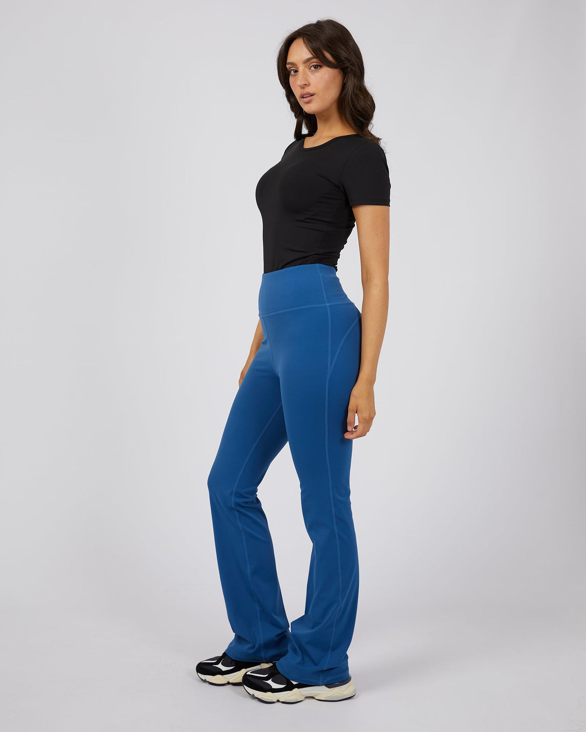 All About Eve-Active Flare Legging Navy-Edge Clothing
