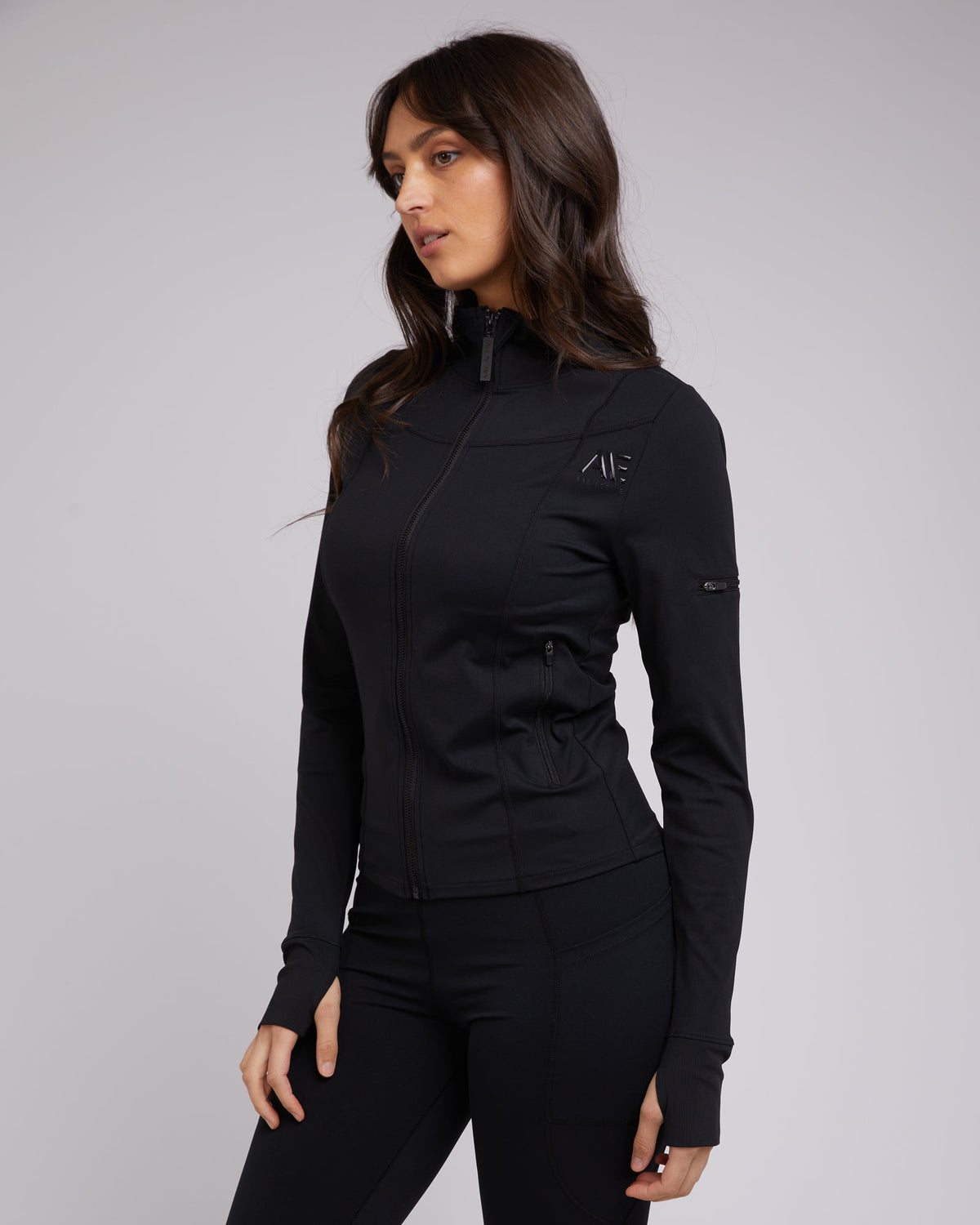 All About Eve-Active Zip Through Black-Edge Clothing