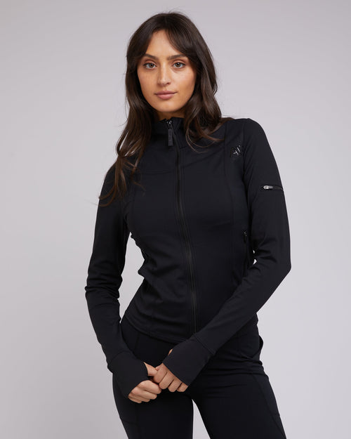 All About Eve-Active Zip Through Black-Edge Clothing