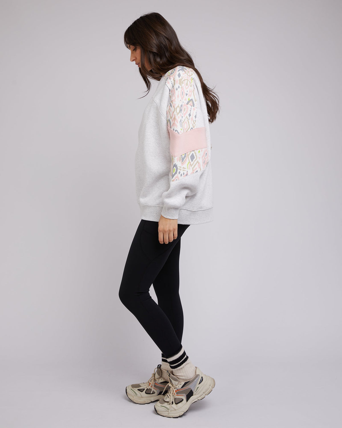 All About Eve-Base Panelled Crew Snow-Edge Clothing
