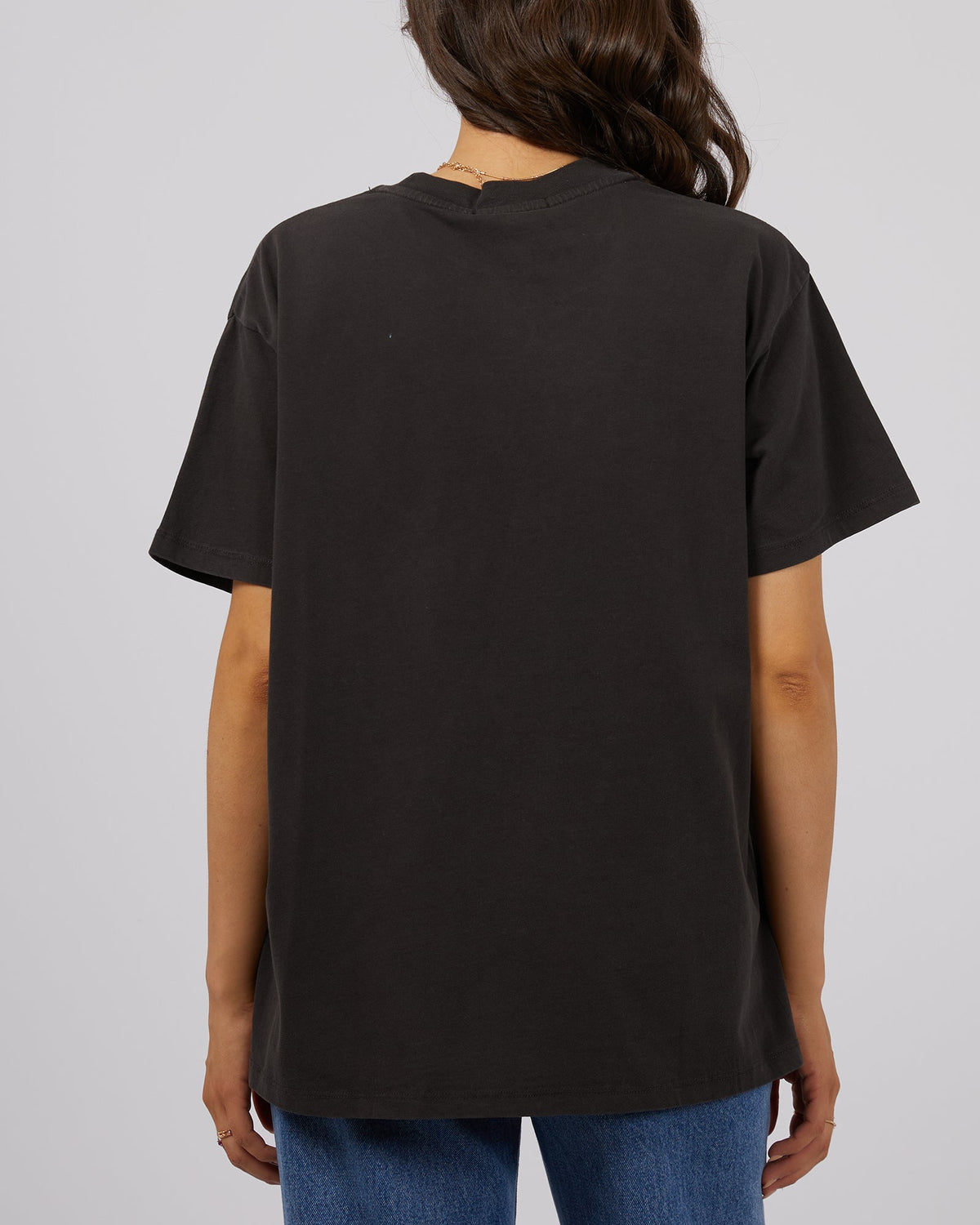 All About Eve-Belle Oversized Tee Washed Black-Edge Clothing