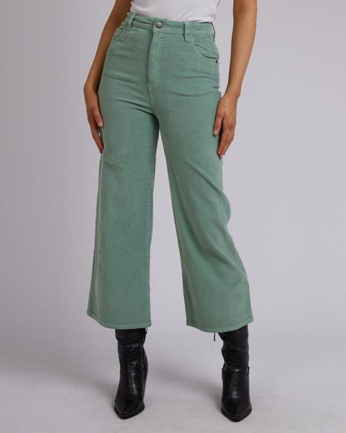 All About Eve-Camilla Cord Pant Sage-Edge Clothing