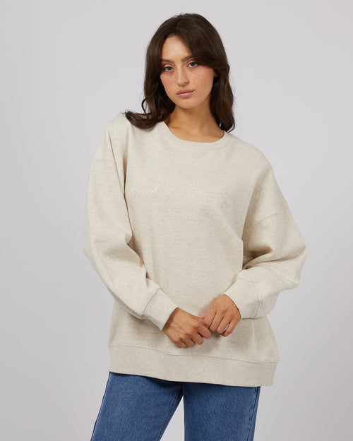 All About Eve-Classic Crew Oatmeal-Edge Clothing