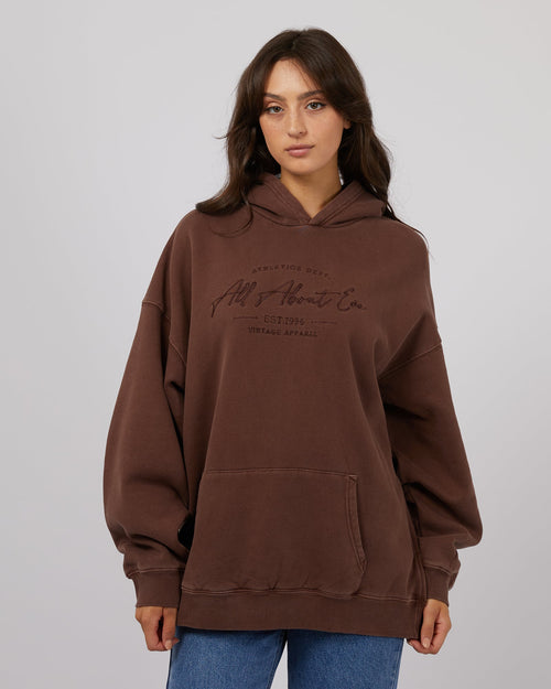 All About Eve-Classic Hoodie Brown-Edge Clothing