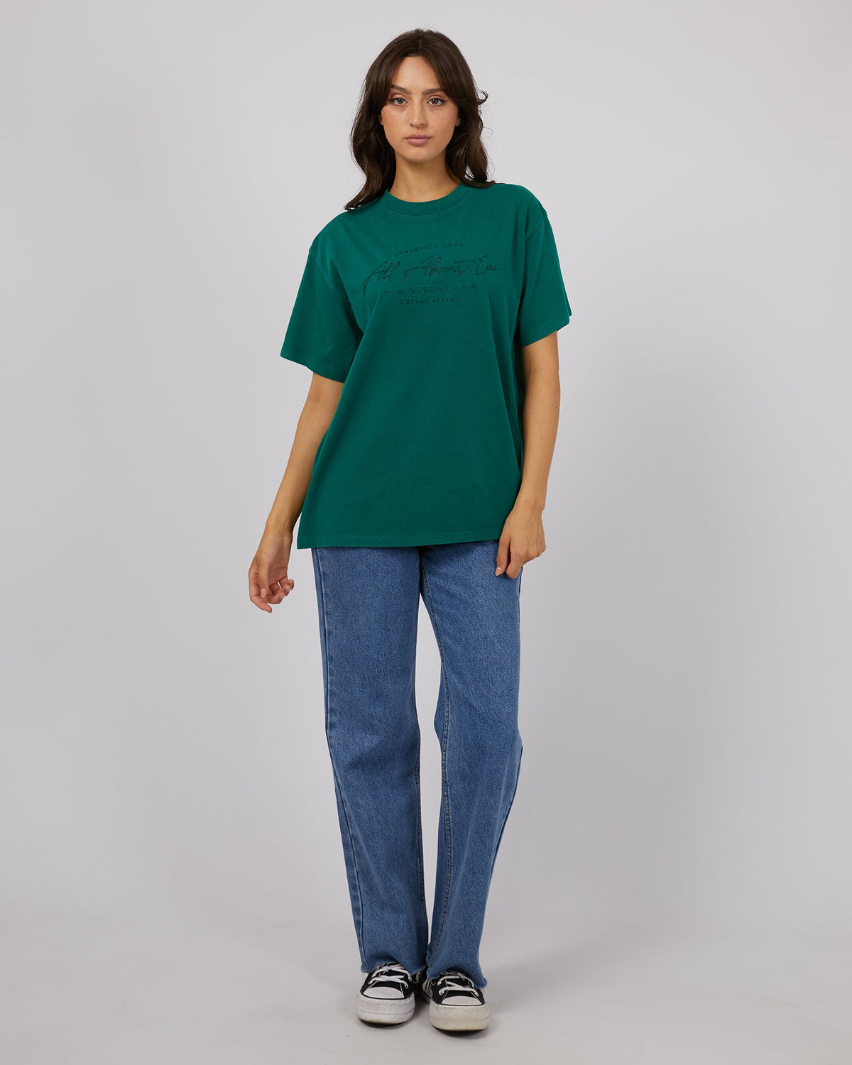 All About Eve-Classic Tee Emerald-Edge Clothing