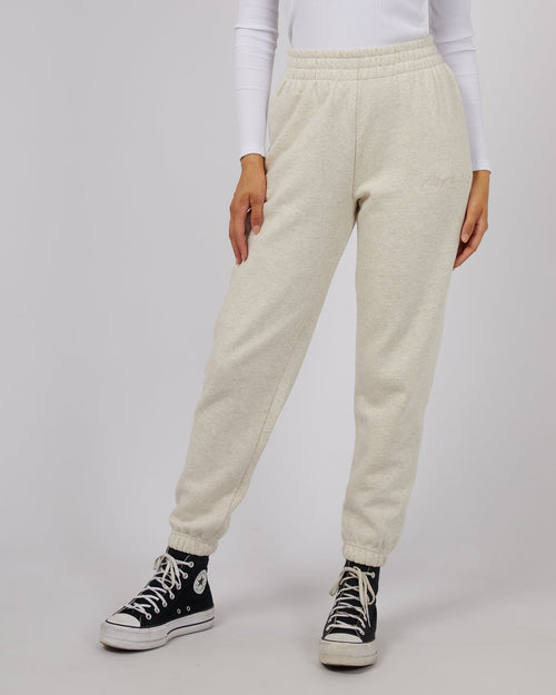 All About Eve-Classic Trackpant Oatmeal-Edge Clothing