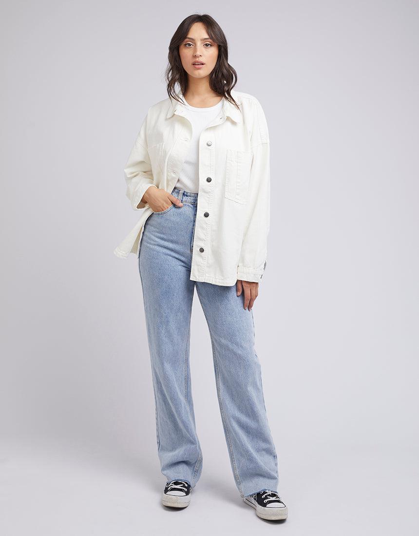 All About Eve-Dale Shacket Vintage White-Edge Clothing