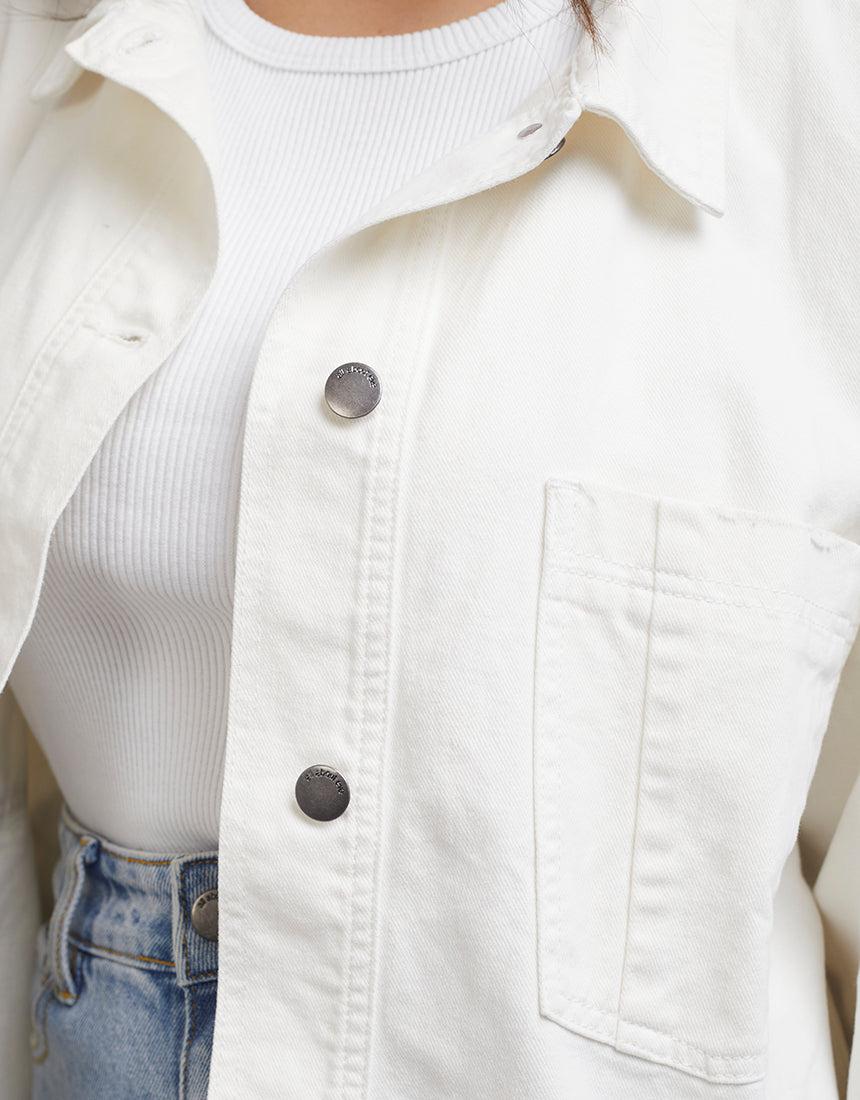 All About Eve-Dale Shacket Vintage White-Edge Clothing
