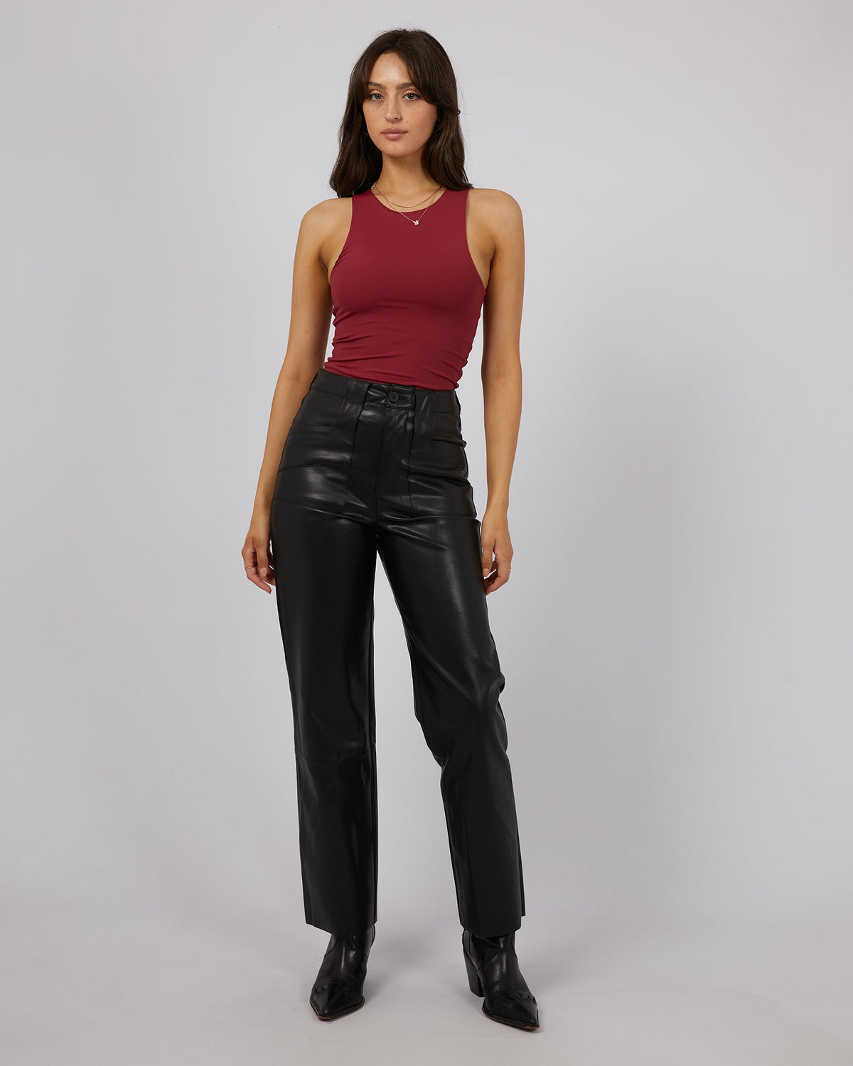 All About Eve-Eve Staple Bodysuit Port-Edge Clothing