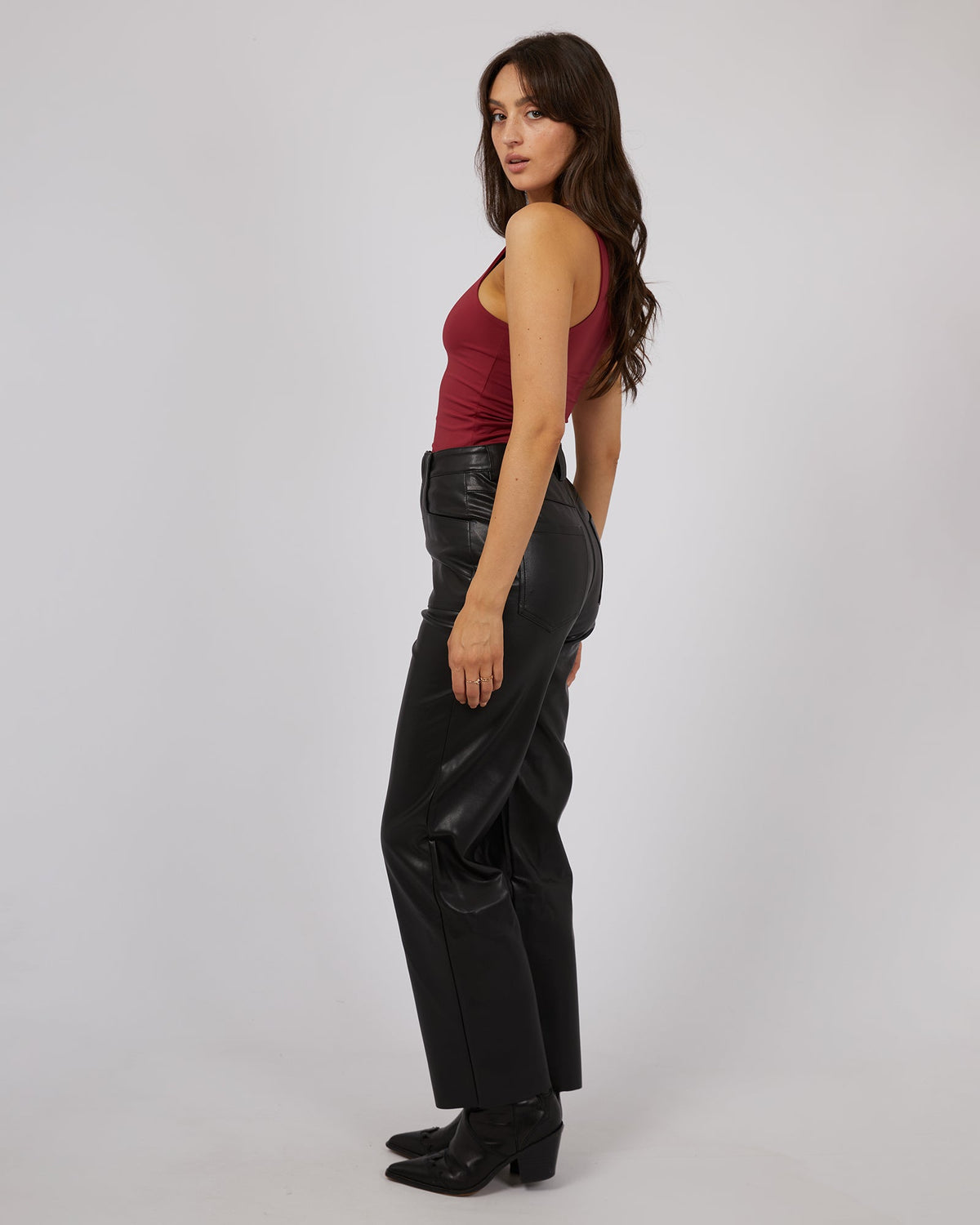 All About Eve-Eve Staple Bodysuit Port-Edge Clothing