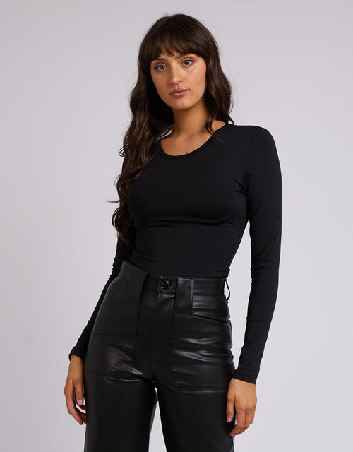 All About Eve-Eve Staple Long Sleeve Black-Edge Clothing