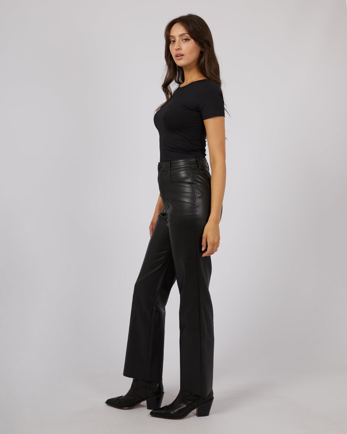 All About Eve-Eve Staple Top Black-Edge Clothing