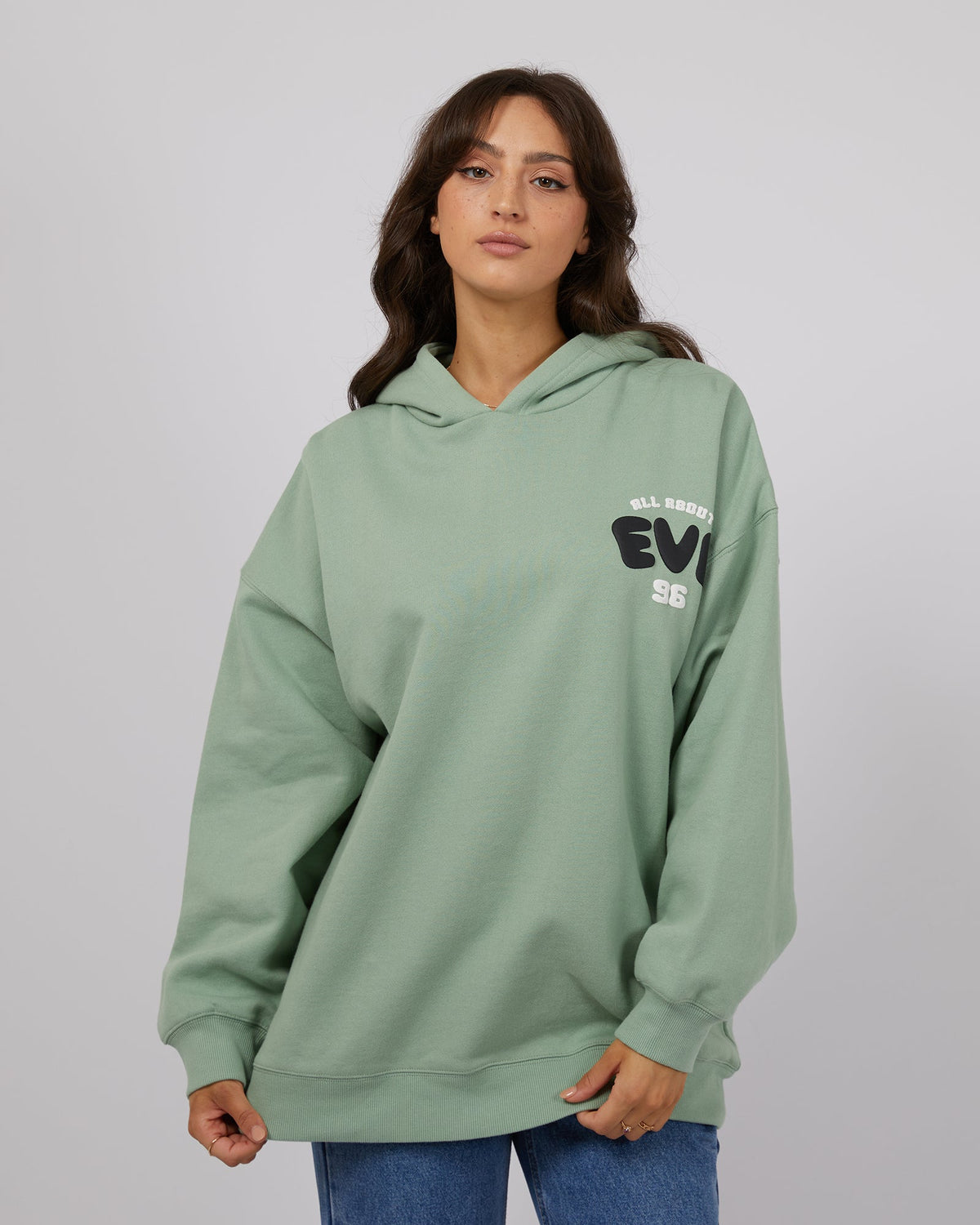 All About Eve-Exhale Hoodie Sage-Edge Clothing
