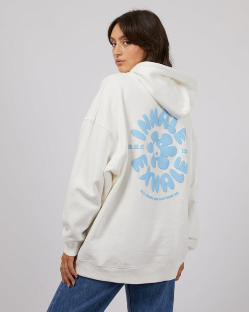 All About Eve-Exhale Hoodie Vintage White-Edge Clothing