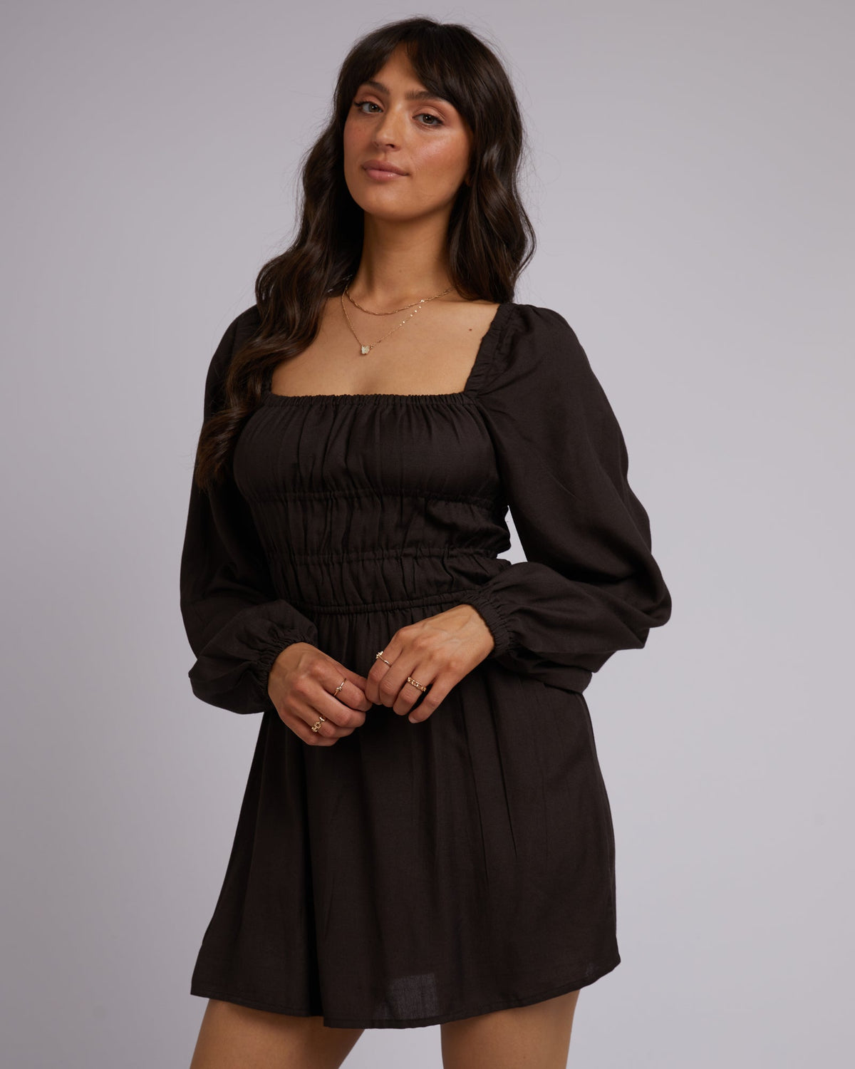 All About Eve-Gracie Mini Dress Black-Edge Clothing