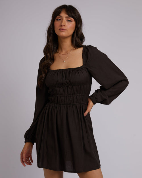 All About Eve-Gracie Mini Dress Black-Edge Clothing