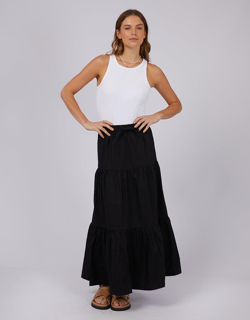 All About Eve-Hampton Maxi Skirt Black-Edge Clothing
