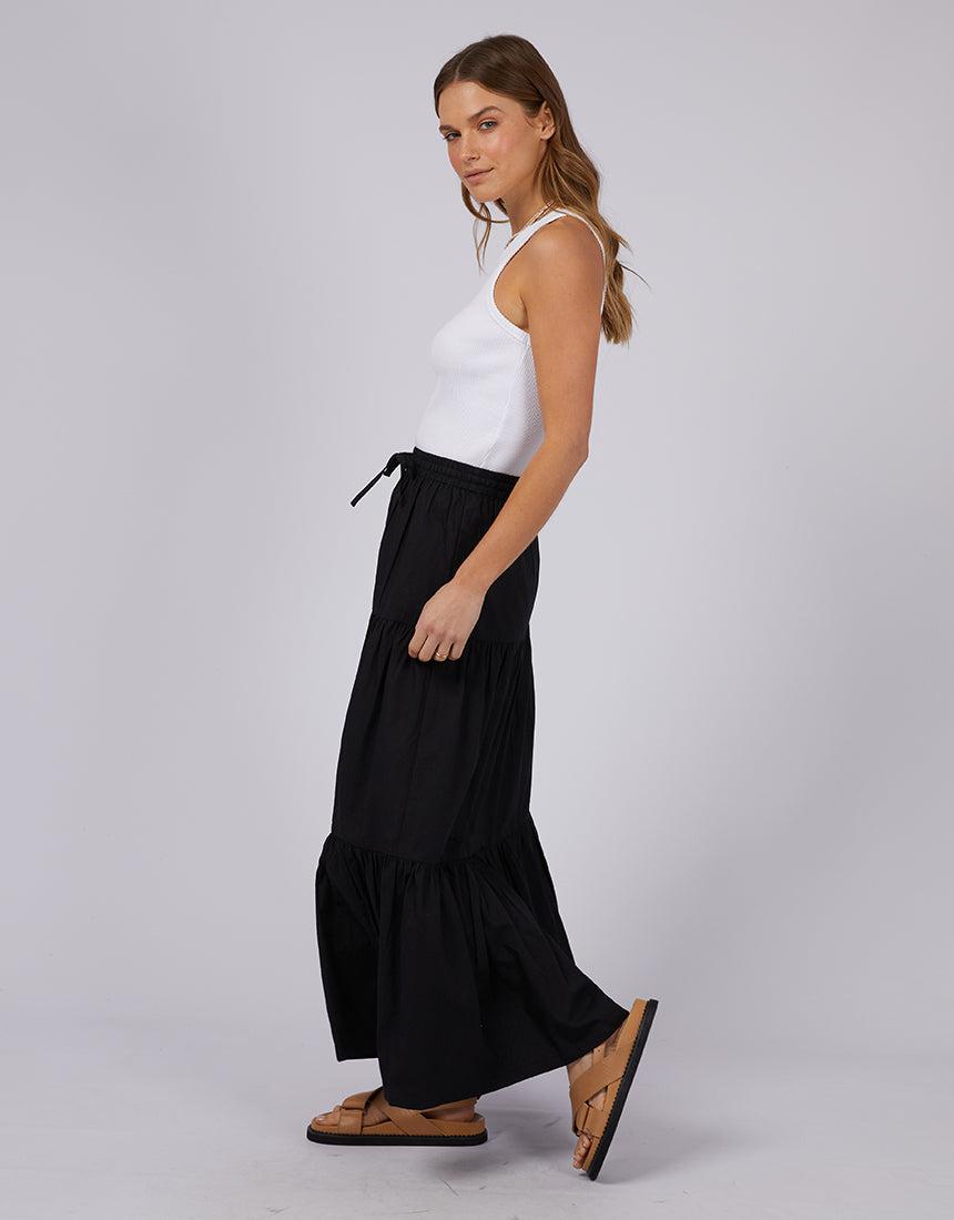 All About Eve-Hampton Maxi Skirt Black-Edge Clothing
