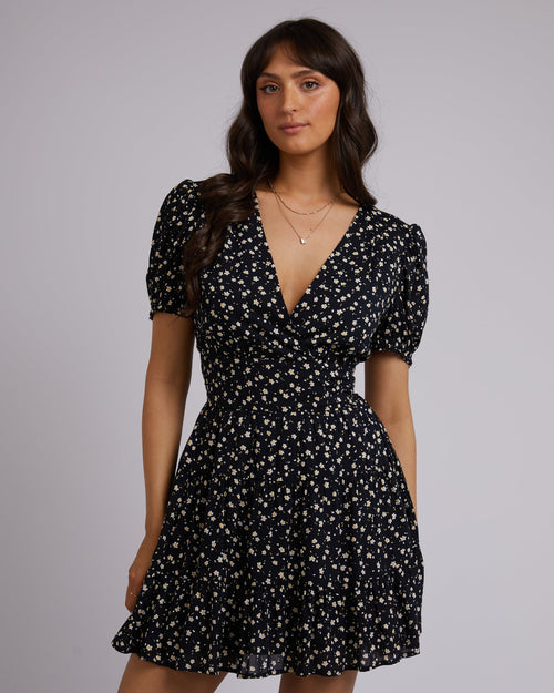 All About Eve-Lily Floral Print Mini Dress-Edge Clothing