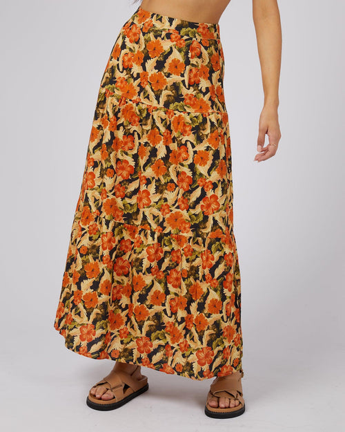 All About Eve-Margot Floral Print Maxi Skirt-Edge Clothing
