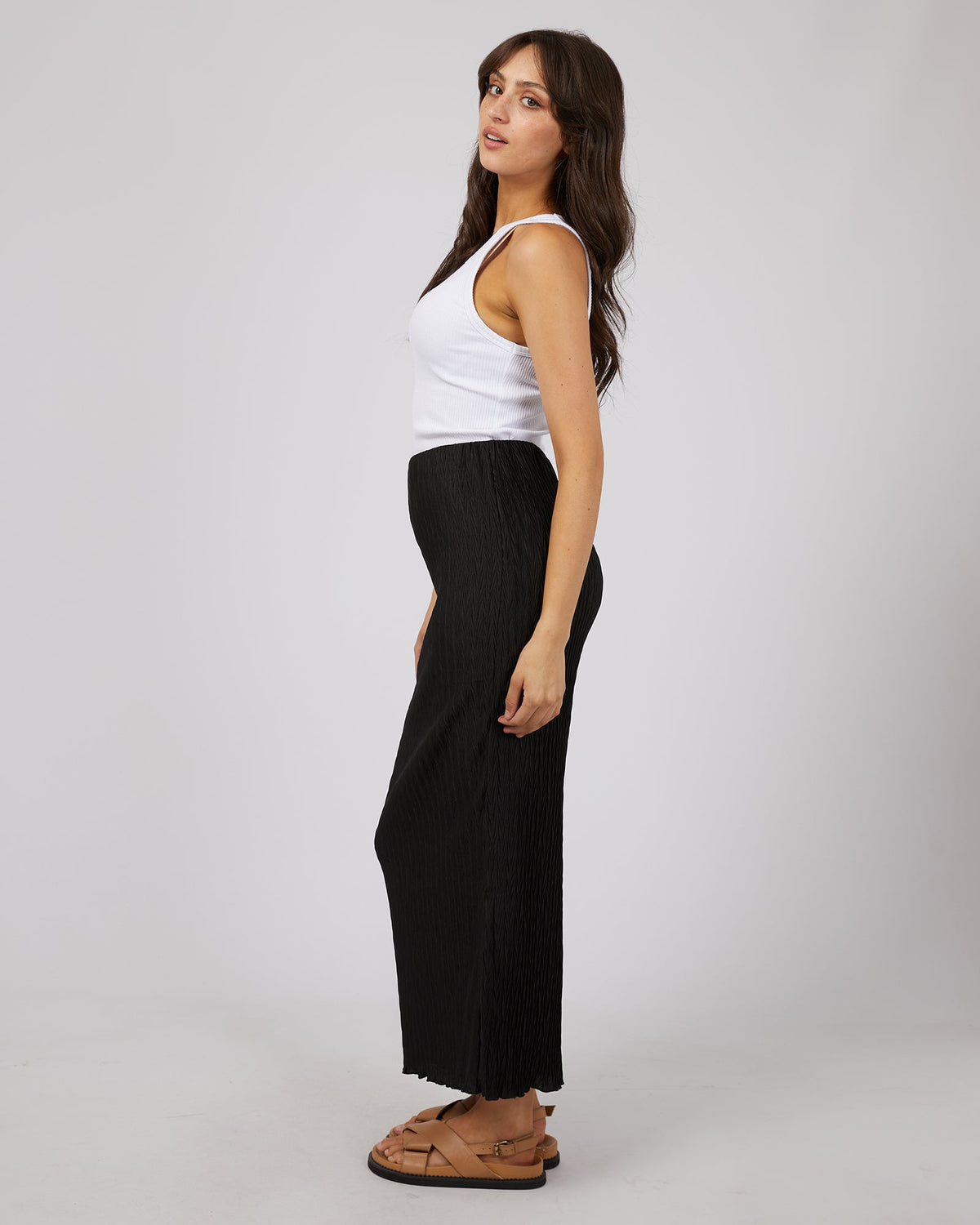 All About Eve-Maxinne Maxi Skirt Black-Edge Clothing