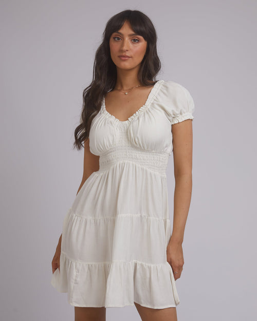 All About Eve-Natalia Mini Dress White-Edge Clothing